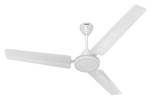 Havells 1200mm Mozel ES Ceiling Fan | Best in class base fan,High Air Delivery, Energy Saving, 100% Pure Copper Motor | 2 Year Warranty | (Pack of 1, Elegant White)